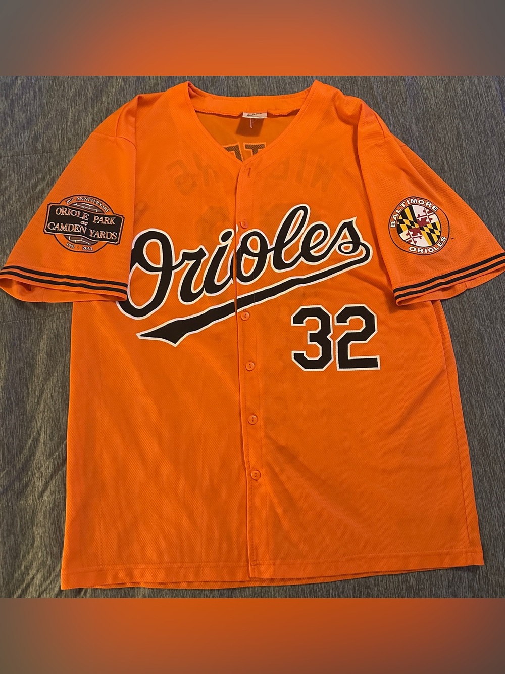 Baltimore Orioles Wieters  #32 20th Anniversary Jersey